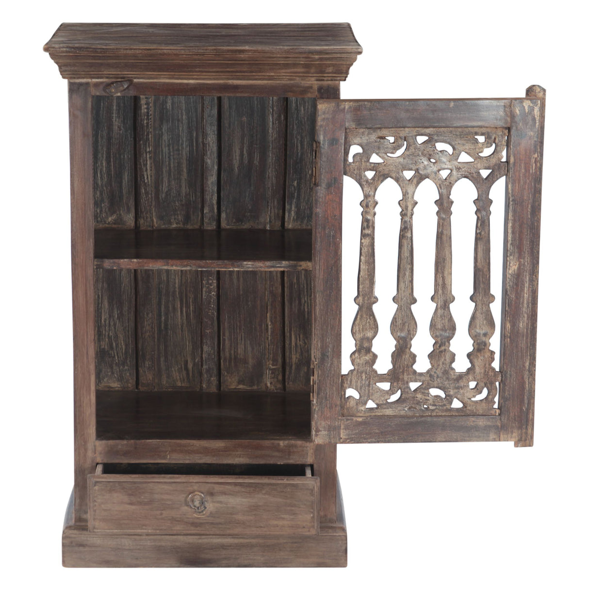 Almirah Cabinet with Cast Iron, One Door and One Drawer