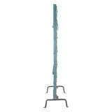 Hand Carved Wood Door on Iron Stand