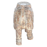 Wooden Elephant Figurine