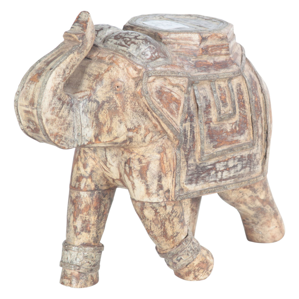 Wooden Elephant Figurine