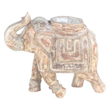 Wooden Elephant Figurine from Home Trends & Design - Luna Furniture