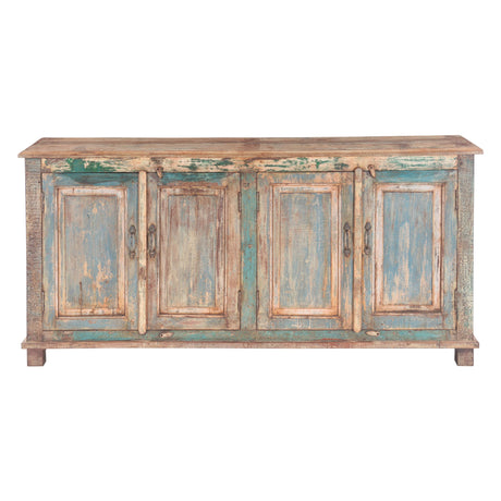 Large Wood Sideboard Crafted from Four Vintage Doors from Home Trends & Design - Luna Furniture