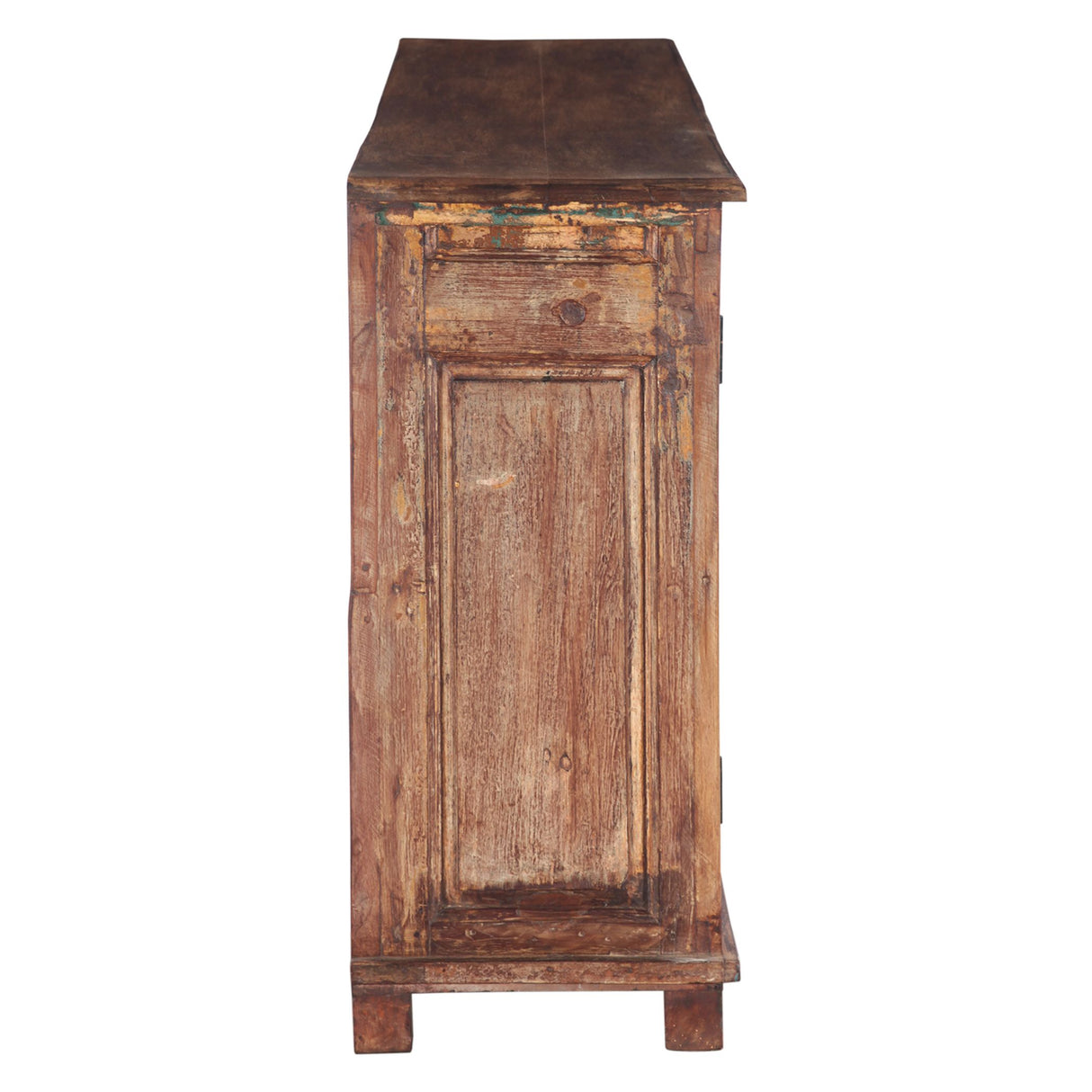 Large Wood Sideboard Crafted from Three Vintage Doors