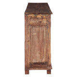 Large Wood Sideboard Crafted from Three Vintage Doors