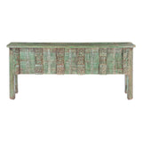 Large Vintage Wood Door Console Table