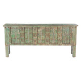 Large Vintage Wood Door Console Table