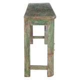 Large Vintage Wood Door Console Table