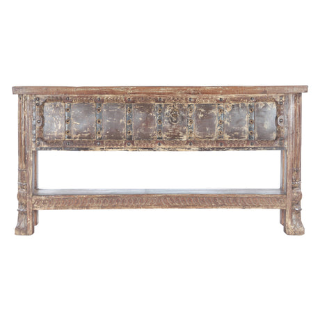 Wood Door Console Table with Bottom Shelf from Home Trends & Design - Luna Furniture