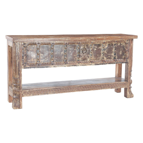 Wood Door Console Table with Bottom Shelf from Home Trends & Design - Luna Furniture