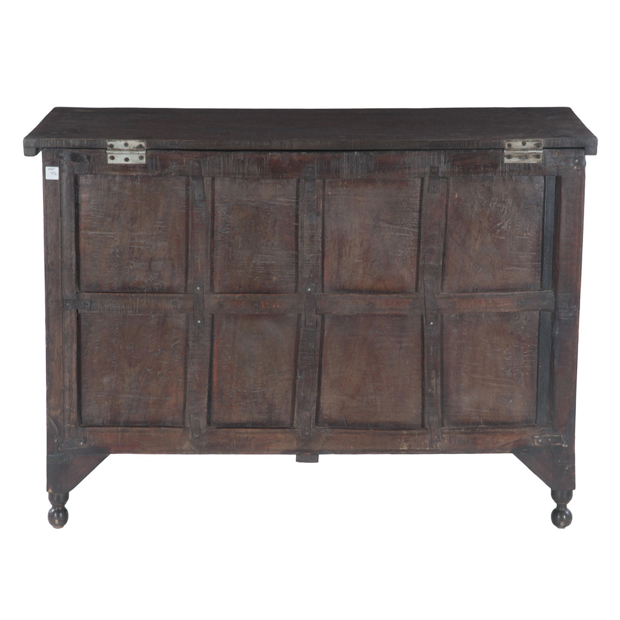 Wood Console Table with Built In Storage Box
