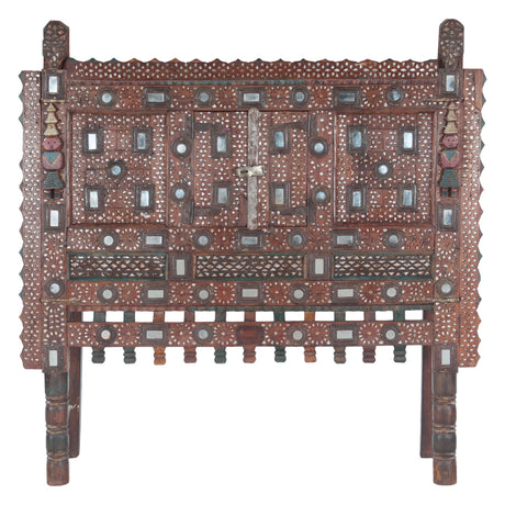 Finely Carved Large Wood Damchiya Chest from Home Trends & Design - Luna Furniture