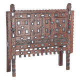 Finely Carved Large Wood Damchiya Chest