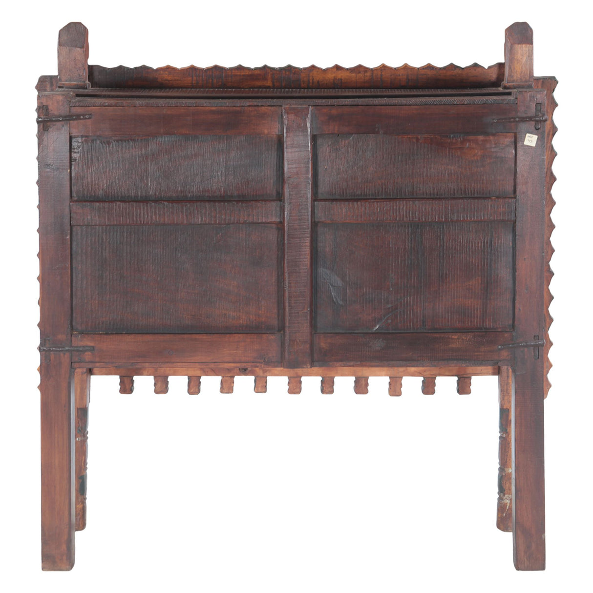Finely Carved Large Wood Damchiya Chest