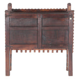 Finely Carved Large Wood Damchiya Chest