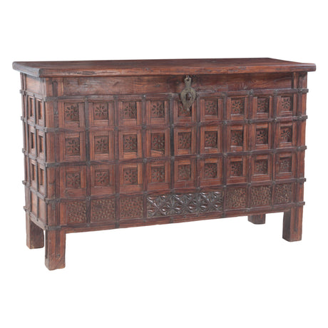 Wood Console Table with Storage from Home Trends & Design - Luna Furniture