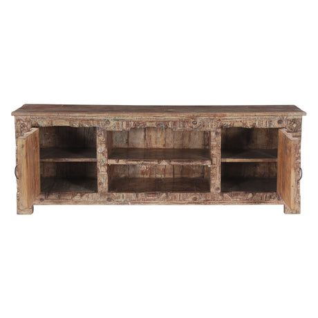 Low Sideboard in Antique White Wash from Home Trends & Design - Luna Furniture