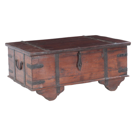 Wooden Storage Box with Wheels from Home Trends & Design - Luna Furniture