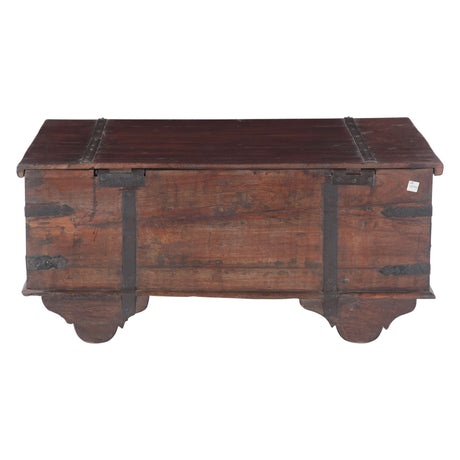 Wooden Storage Box with Wheels from Home Trends & Design - Luna Furniture