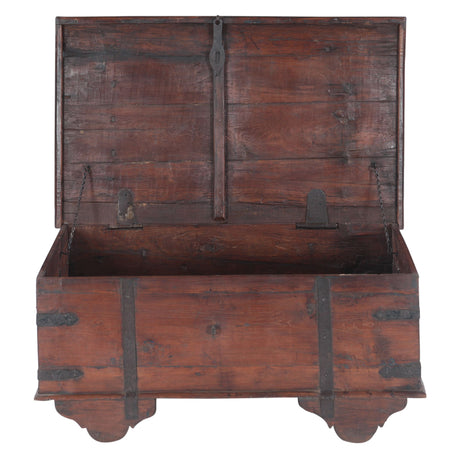 Wooden Storage Box with Wheels from Home Trends & Design - Luna Furniture