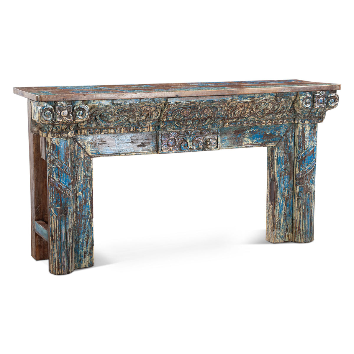 Carved Wooden Door Console Table from Home Trends & Design - Luna Furniture