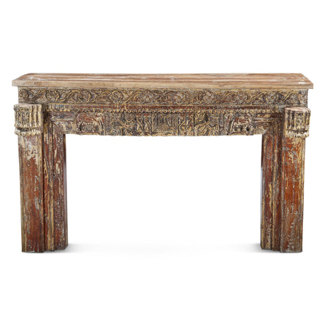 Carved Wooden Door Console Table from Home Trends & Design - Luna Furniture