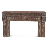 Finely Carved Wood Console Table from Home Trends & Design - Luna Furniture