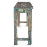 Hand Carved Reclaimed Door Console Table from Home Trends & Design - Luna Furniture