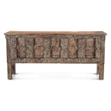 Finely Carved Wood Door Console Table from Home Trends & Design - Luna Furniture
