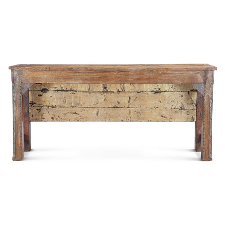 Finely Carved Wood Door Console Table from Home Trends & Design - Luna Furniture