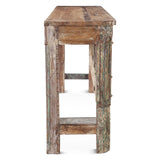 Finely Carved Wood Door Console Table from Home Trends & Design - Luna Furniture