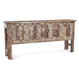 Finely Carved Wood Door Console Table from Home Trends & Design - Luna Furniture
