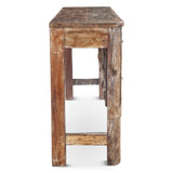 Finely Carved Wood Door Console Table from Home Trends & Design - Luna Furniture