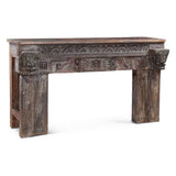 Hand Carved Wood Console Table from Home Trends & Design - Luna Furniture
