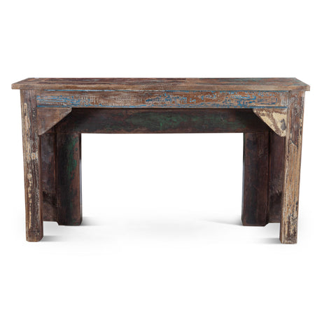Hand Carved Wood Console Table from Home Trends & Design - Luna Furniture