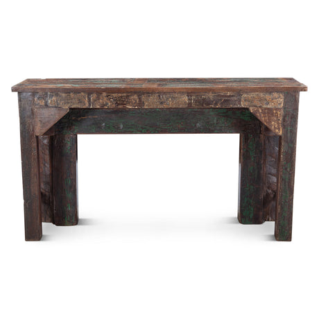 Finely Carved Wood Console Table from Home Trends & Design - Luna Furniture