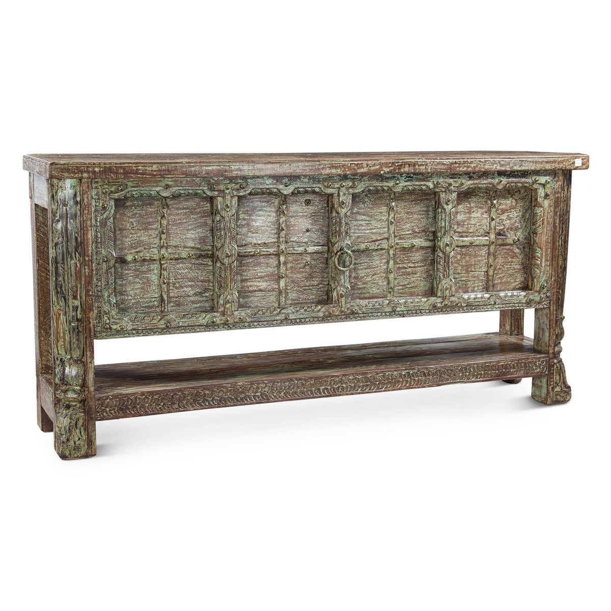 Reclaimed Door Console Table with Bottom Shelf from Home Trends & Design - Luna Furniture