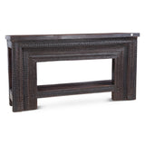Hand Carved Wood Console Table with Bottom Shelf from Home Trends & Design - Luna Furniture