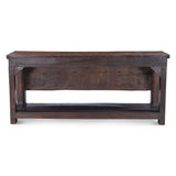 Finely Carved Wood Door Console Table with Bottom Shelf from Home Trends & Design - Luna Furniture