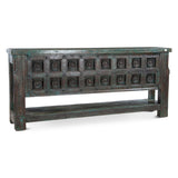 Finely Carved Wood Door Console Table with Bottom Shelf from Home Trends & Design - Luna Furniture