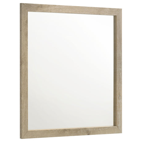 Oakglen Dresser Mirror Weathered Oak (Mirror Only) from Coaster - Luna Furniture