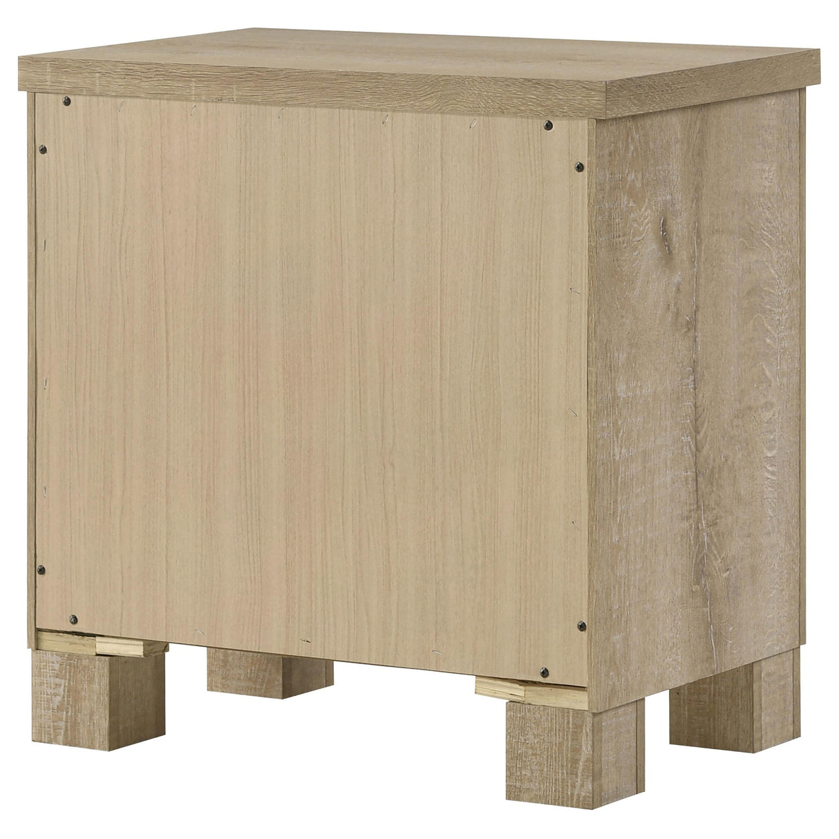 Oakglen Weathered Oak 2-Drawer Nightstand from Coaster - Luna Furniture
