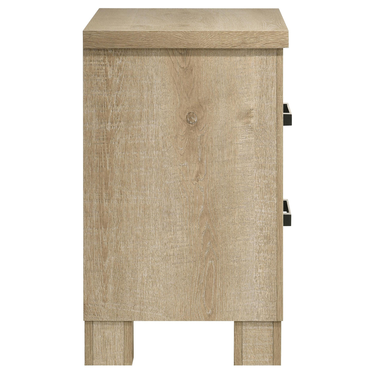 Oakglen Weathered Oak 2-Drawer Nightstand from Coaster - Luna Furniture
