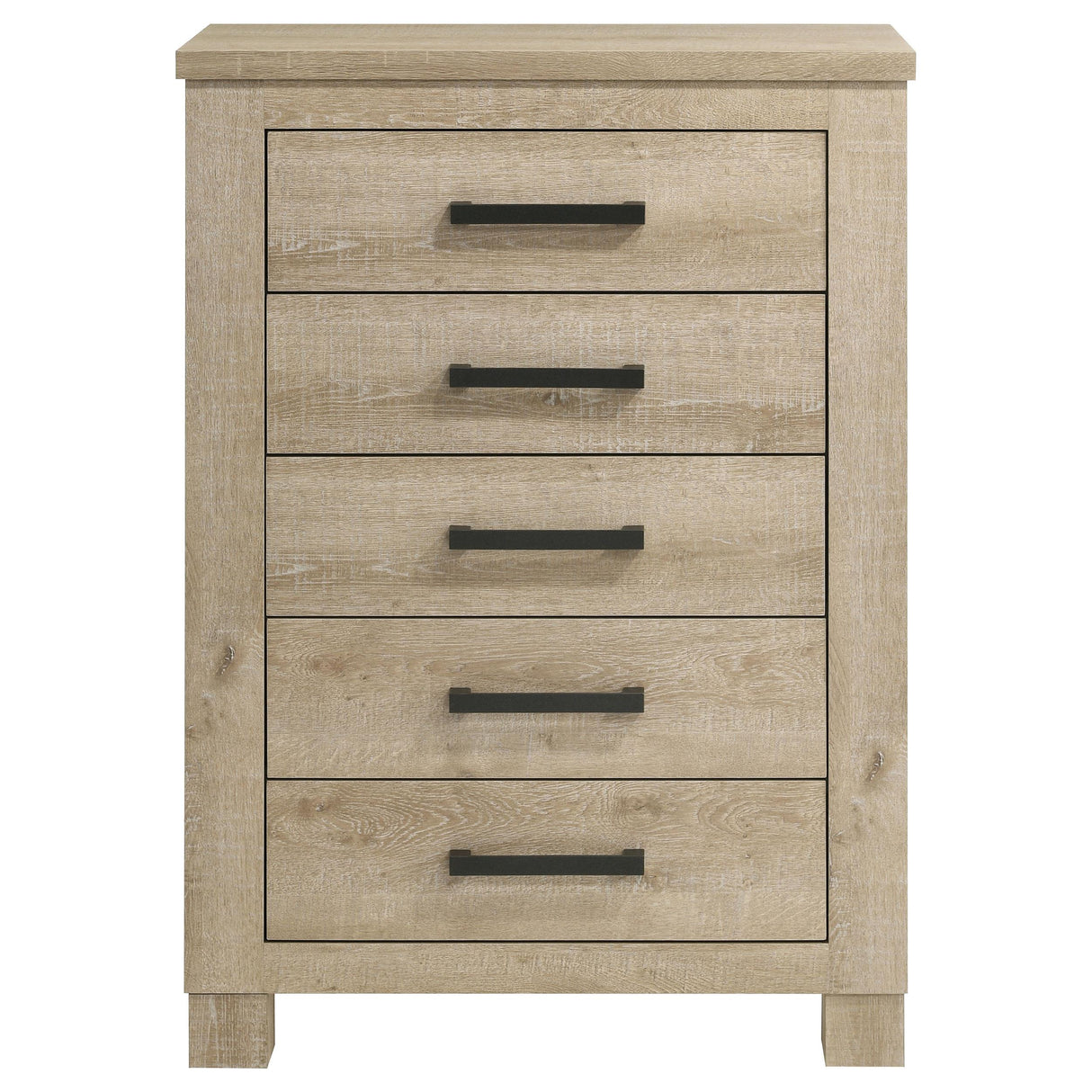 Oakglen Weathered Oak 5-Drawer Chest from Coaster - Luna Furniture