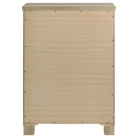 Oakglen Weathered Oak 5-Drawer Chest from Coaster - Luna Furniture