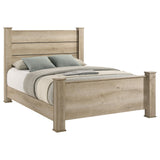 Oakglen Weathered Oak 55-inch Eastern King Panel Bed from Coaster - Luna Furniture
