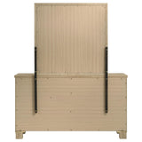 Oakglen Weathered Oak 6-Drawer Bedroom Dresser and Mirror from Coaster - Luna Furniture