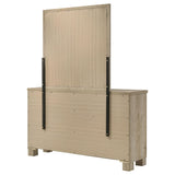 Oakglen Weathered Oak 6-Drawer Bedroom Dresser and Mirror from Coaster - Luna Furniture