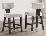 Oakley Charcoal Brown Counter Height Chair, Set of 2 from Steve Silver - Luna Furniture