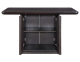 Oakley Charcoal Brown Counter Storage Table from Steve Silver - Luna Furniture