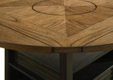 Oakly Brown Round/Square Counter Height Dining Set from Crown Mark - Luna Furniture